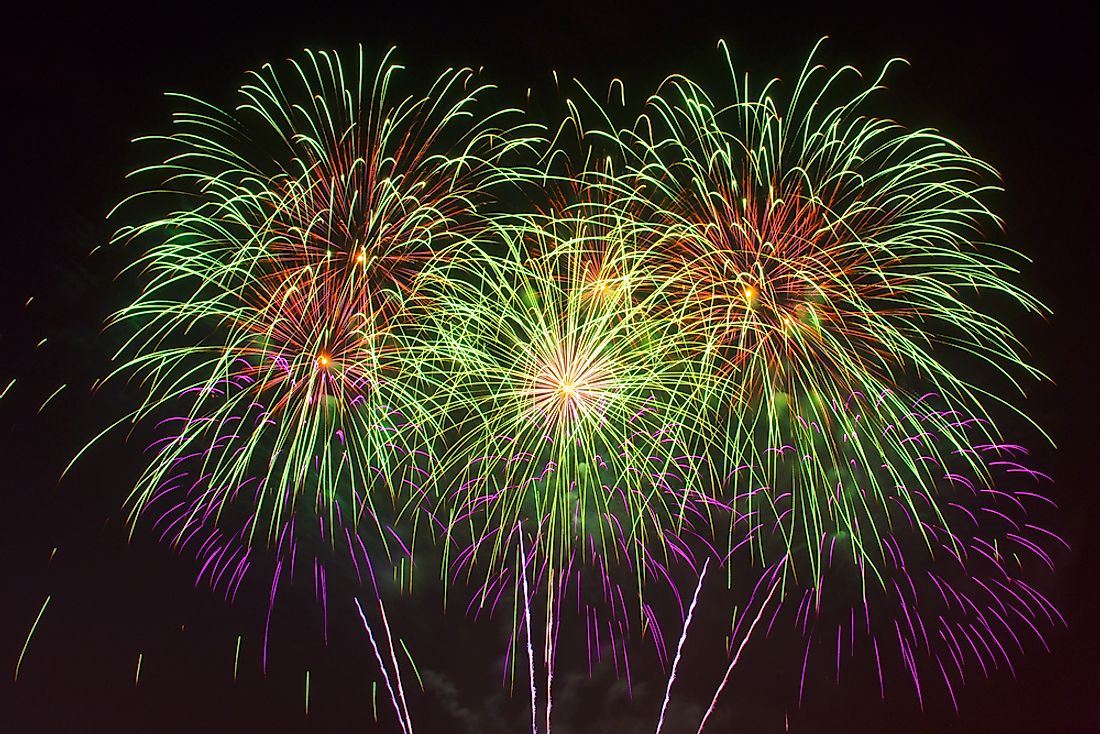 Victoria Day is often celebrated in Canada by fireworks. 