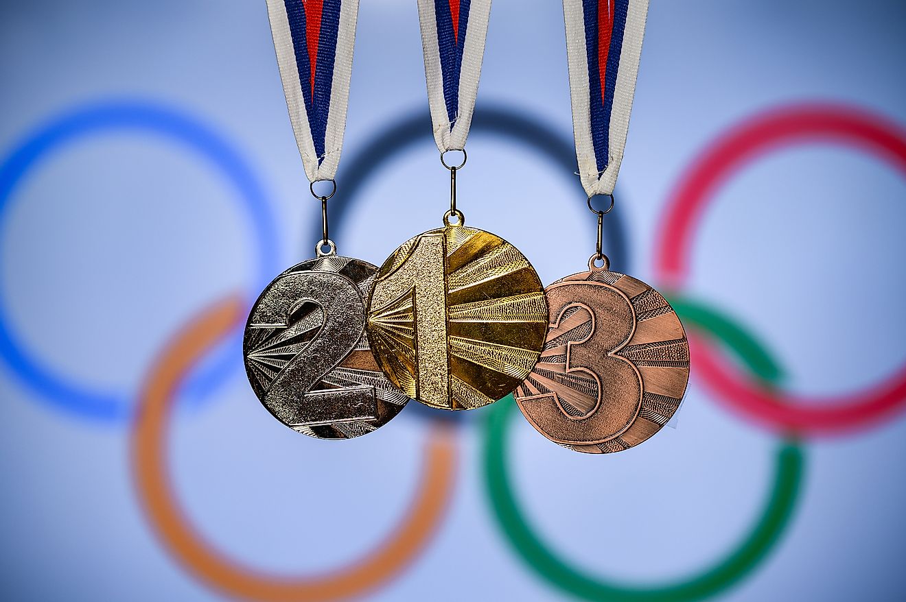The coveted medals of Olympic Games. Editorial credit: kovop58 / Shutterstock.com