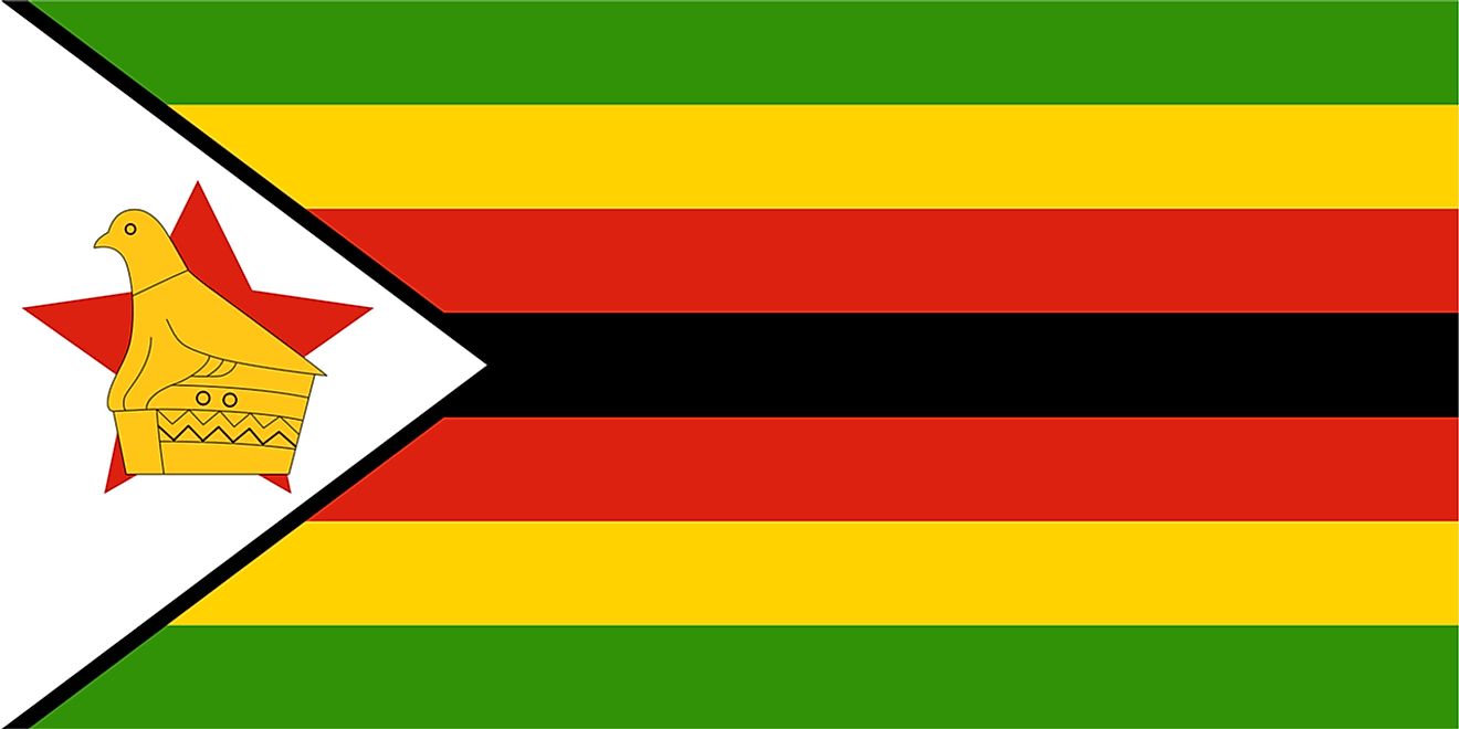 Flag of Zimbabwe.