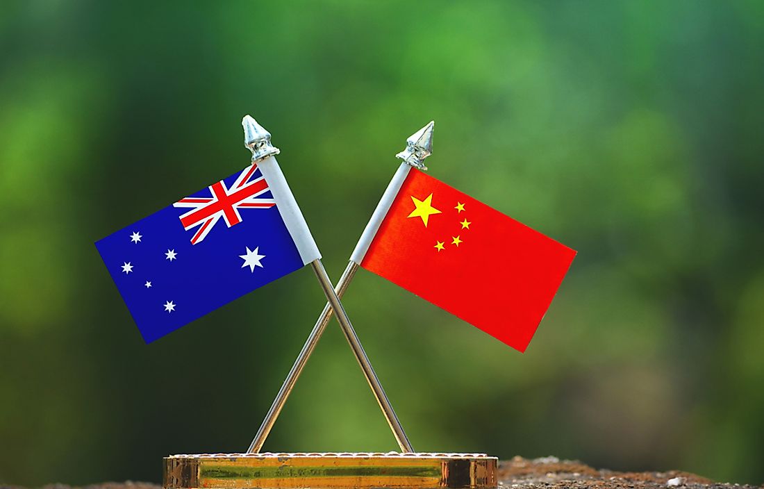 China is the biggest trade partner of Australia.