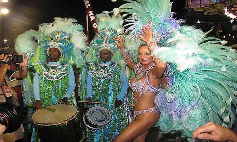 Samba dancer performing in Brazil