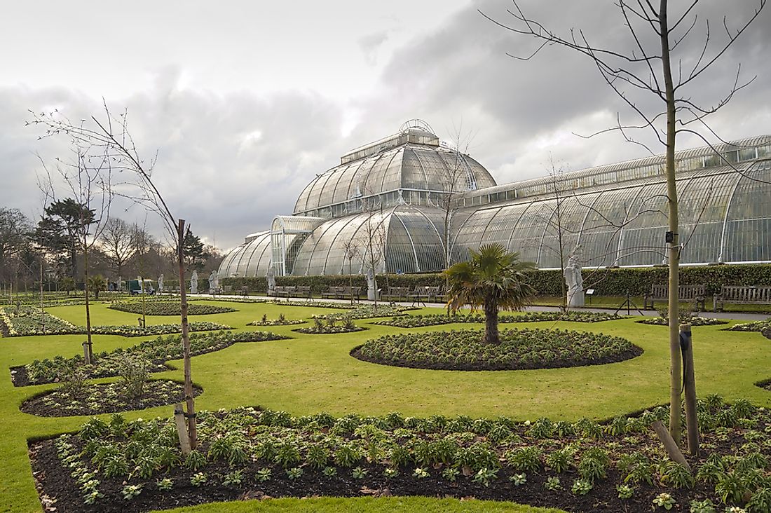 A greenhouse in Kew Gardens. 