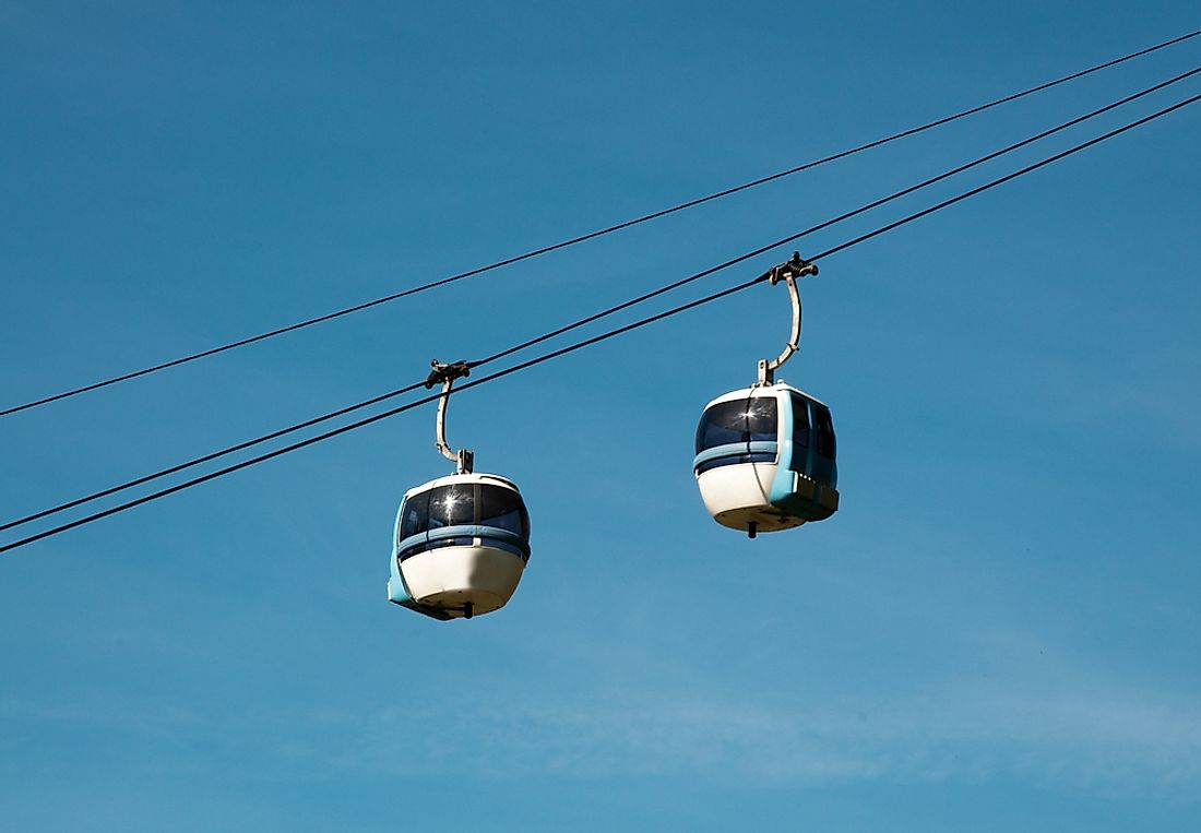The cable cars in Cavalese were the site of the world's worst cable car disaster. 