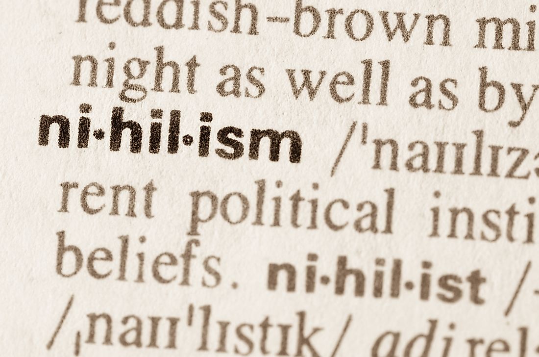 The term nihilism has had different definitions over time.