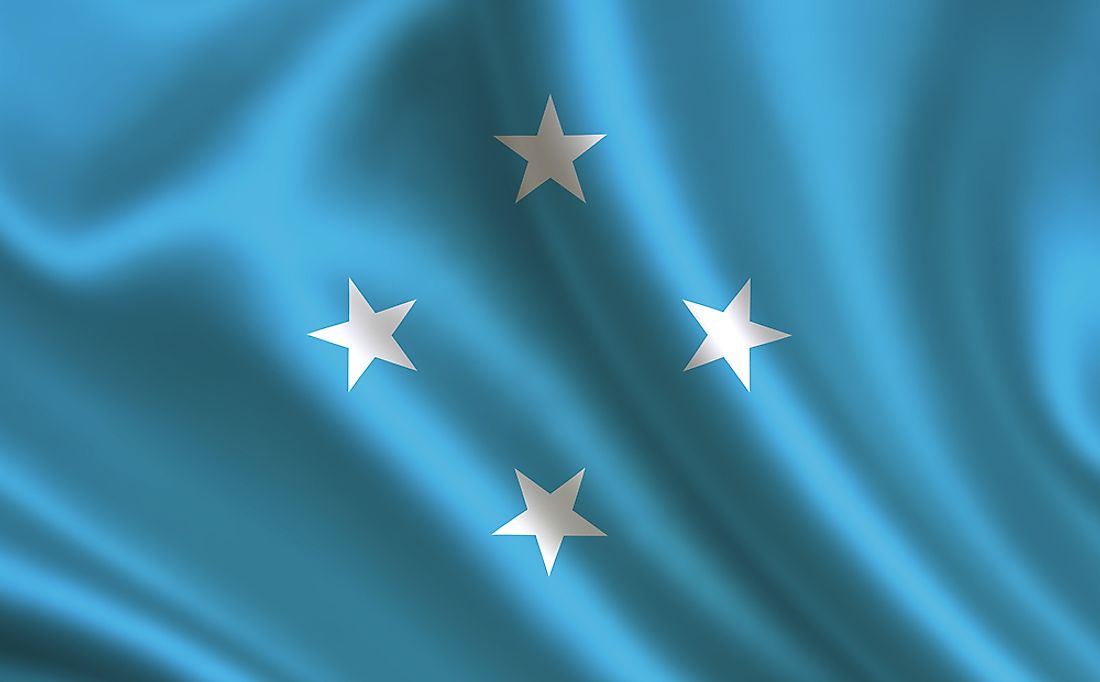 The flag of the Federated States of Micronesia. 
