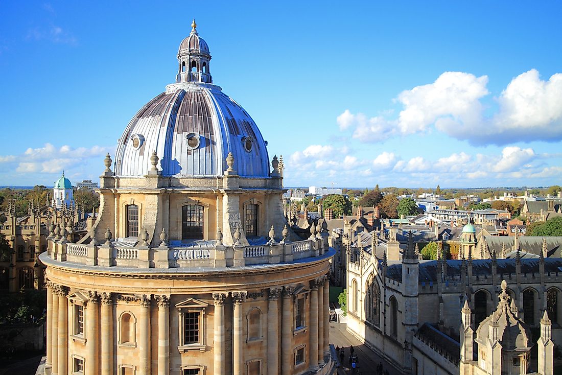 Oxford, one of the most famous universities in the United Kingdom. 
