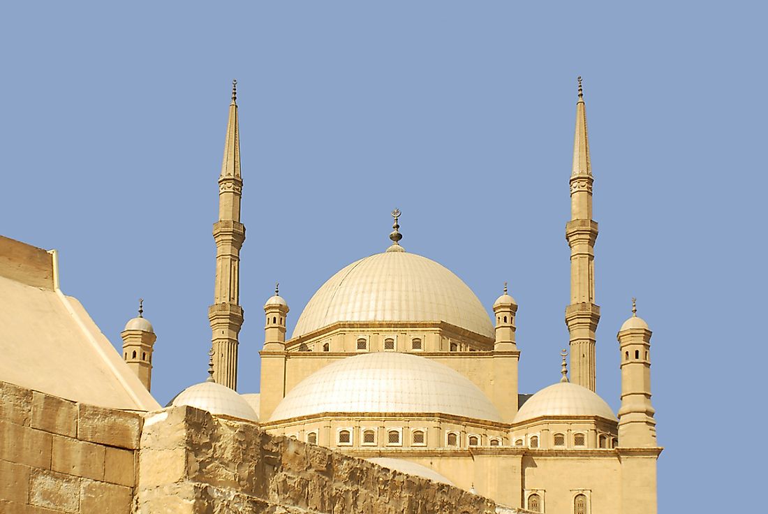 A mosque in Cairo, Egypt. Islam is a popular religion throughout much of Africa. 