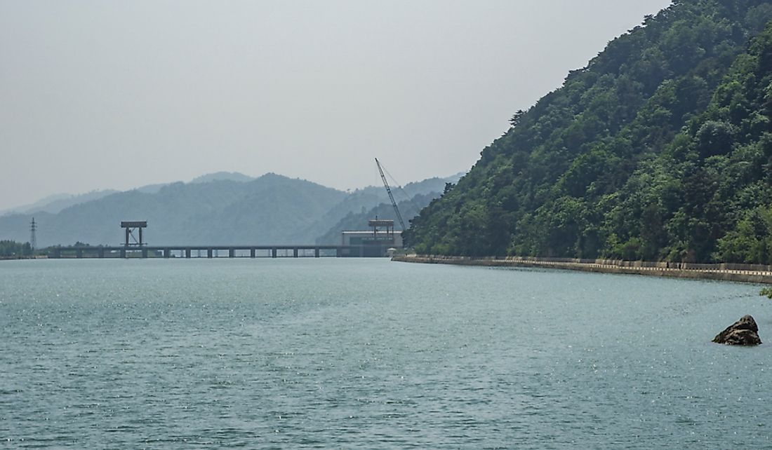 Hydo dam in North Korea. 