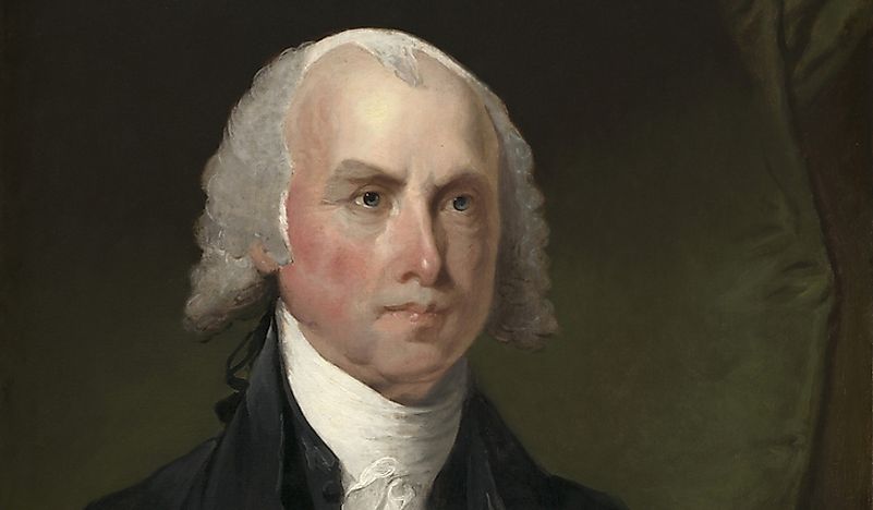 Portrait of President James Madison. 