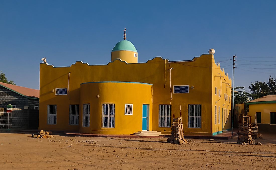 A mosque in Berbera, Somalia. 