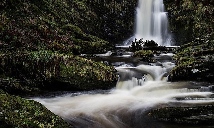 The Pistyll Rhaeadr Waterfall 