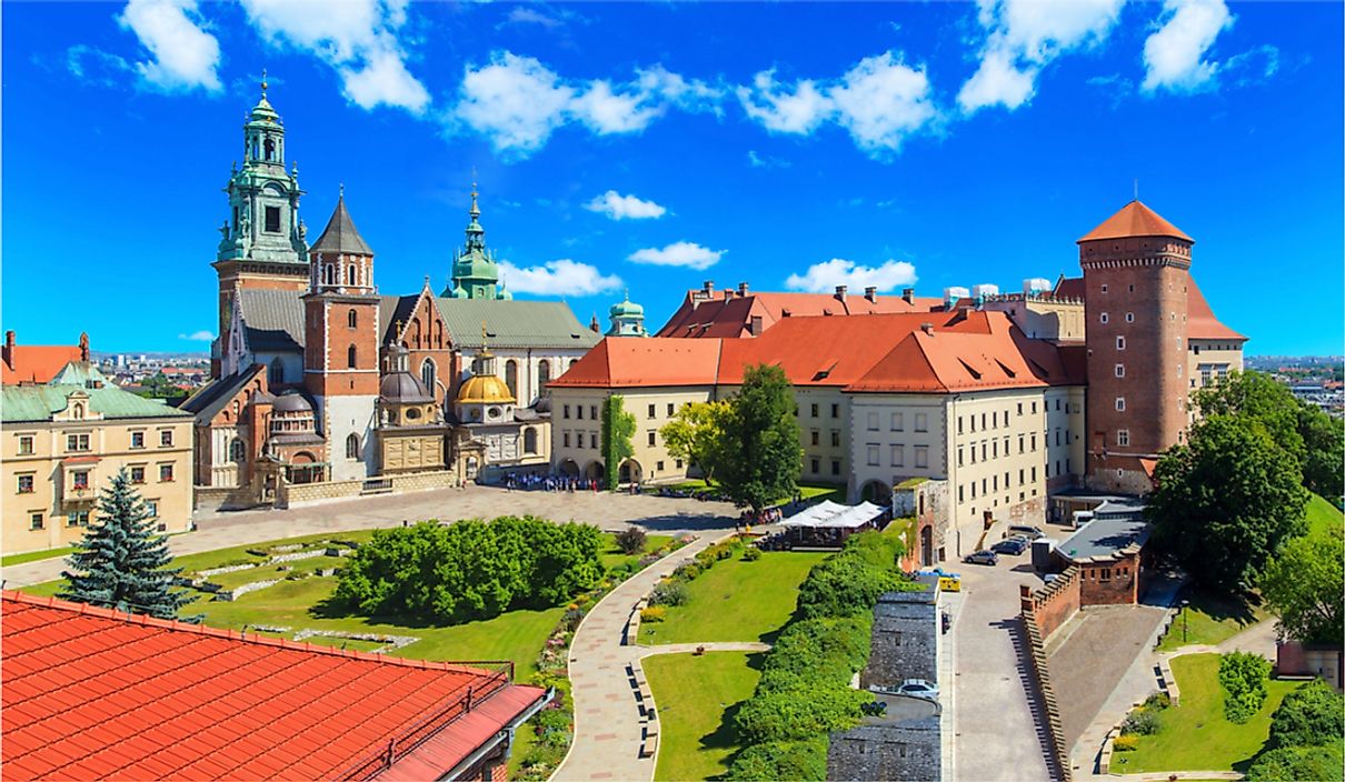 Wawel Castle in Krakow, Poland.