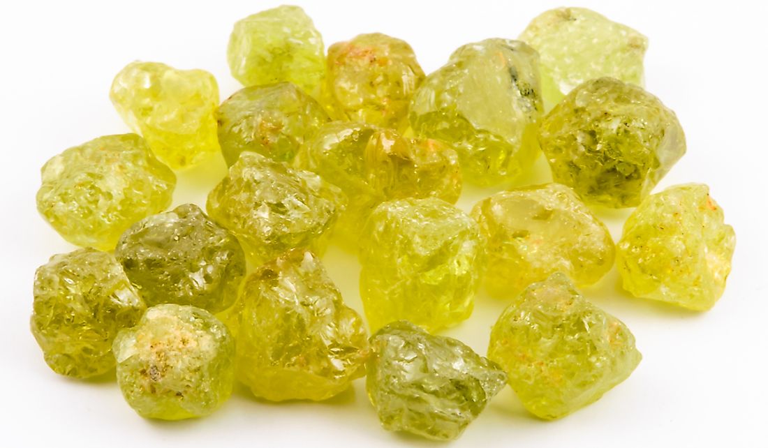 Natural Mali garnet crystals.