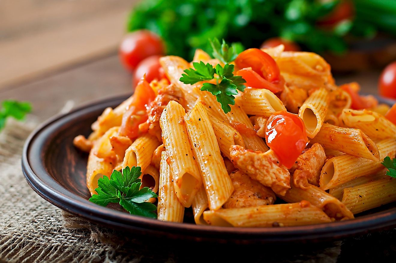 Gluten is found in pasta.