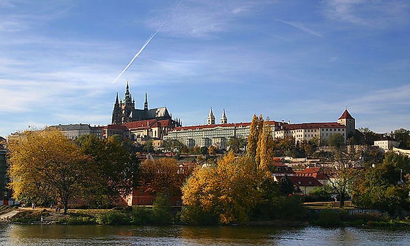 Prague castle in Prague, the capital of the Czech Republc is the official residence of the President of the country.