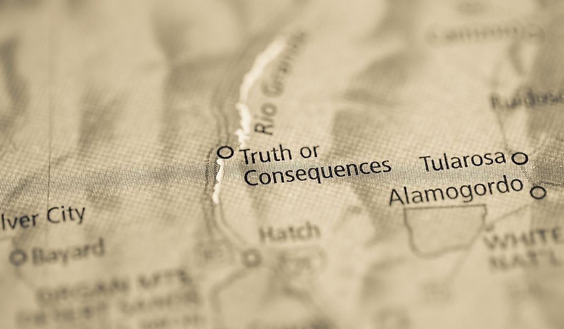 Truth or Consequences is located on the Rio Grande.