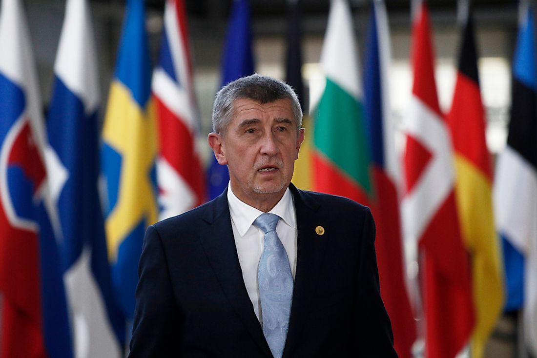 The prime minister of the Czech Republic, Andrej Babiš. Editorial credit: Alexandros Michailidis / Shutterstock.com.