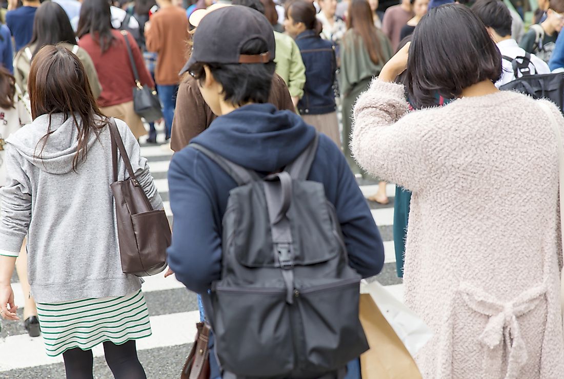 Students in Tokyo. 