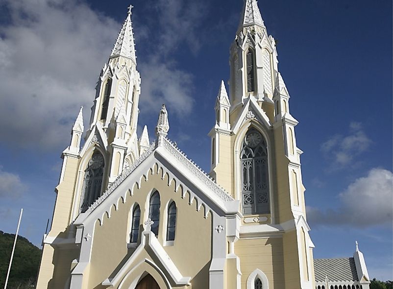A Roman Catholic Cathedral on Isla Margarita, Venezuela.