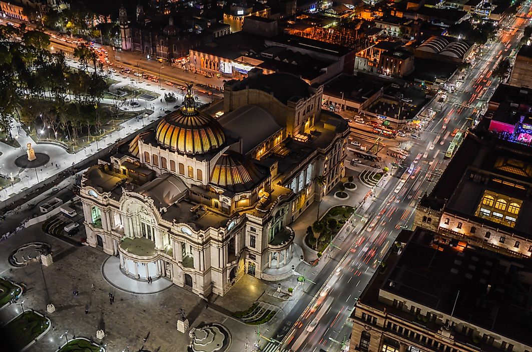 Palace of Fine Arts, Mexico City, Mexico.