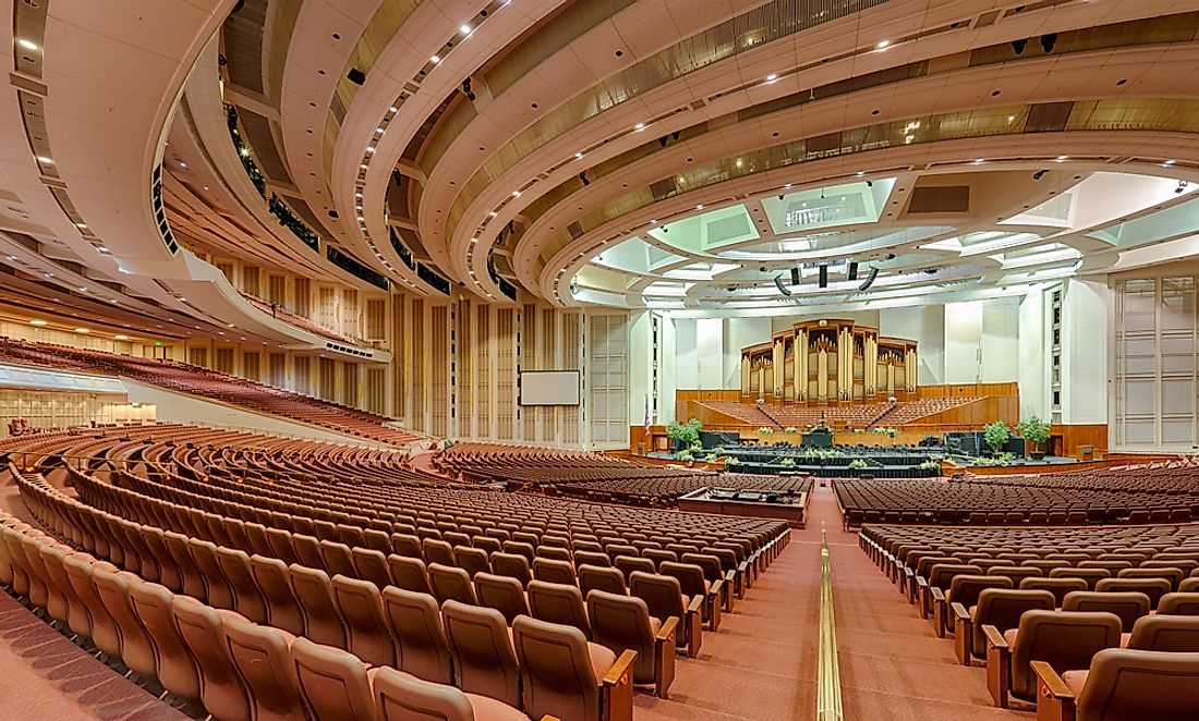 The LDS Conference Center.  Editorial credit: Nagel Photography / Shutterstock.com