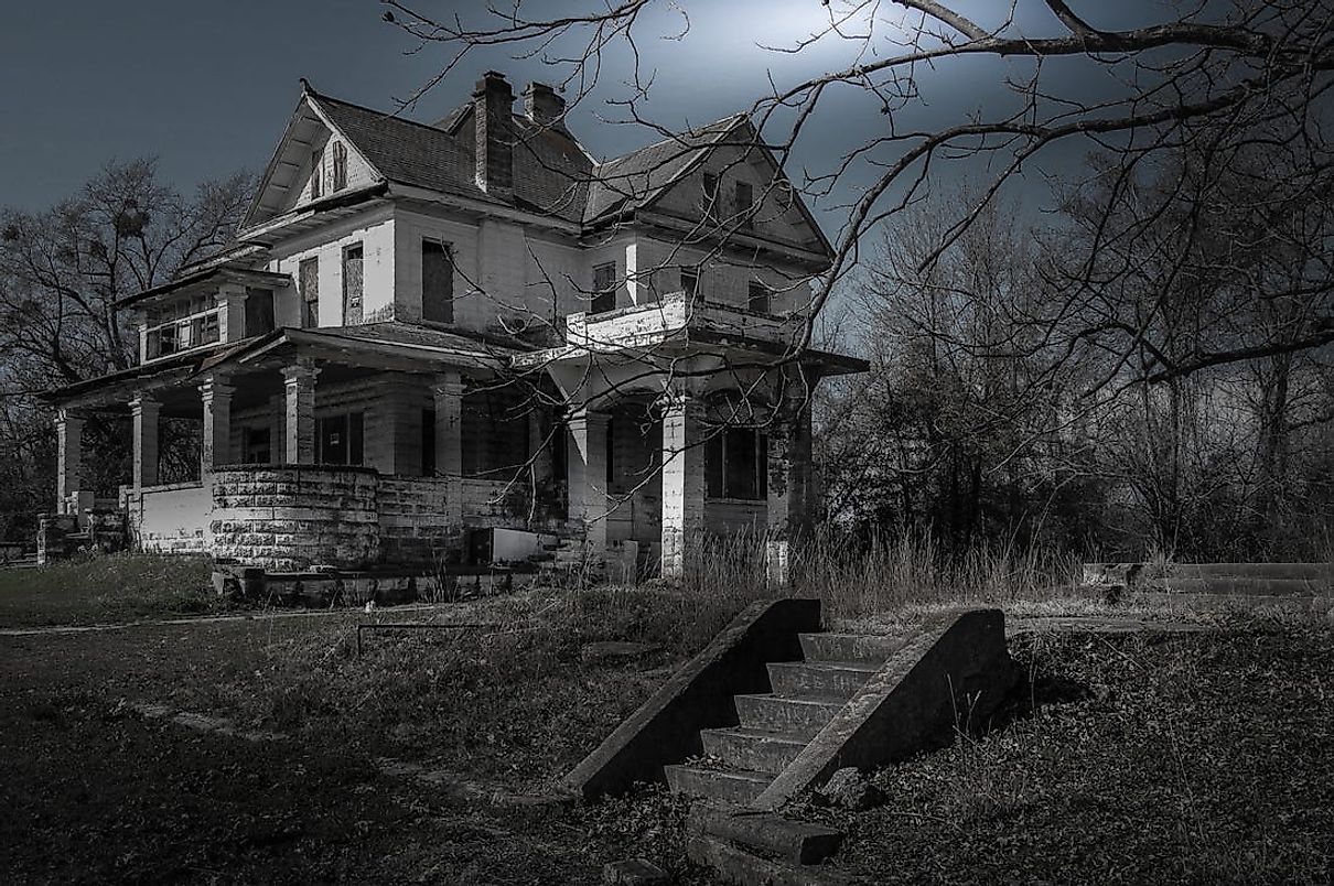 Many of the world's most haunted houses are open to visit. Editorial Credit: Seph Lawless