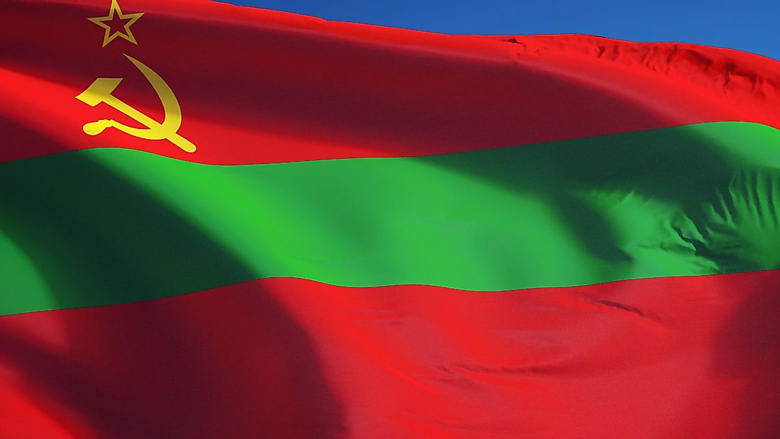 The flag of Transnistria. 