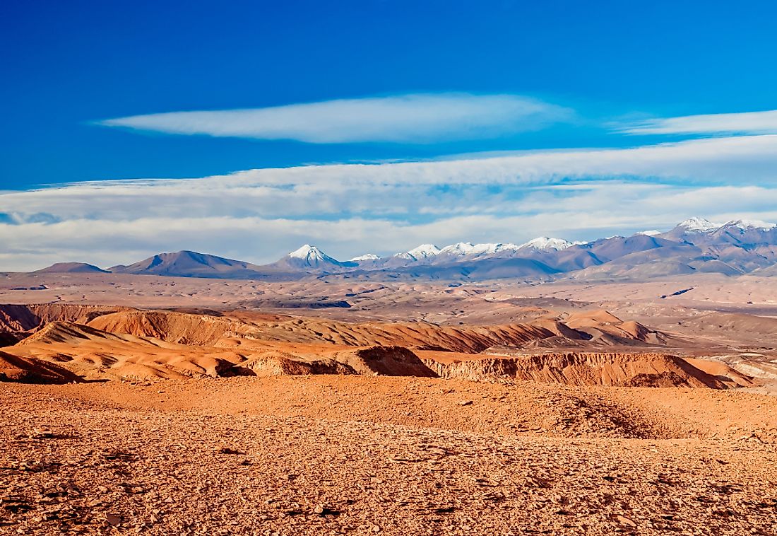 Paniri is part of a volcanic belt running through the Antofagasta region of Chile.