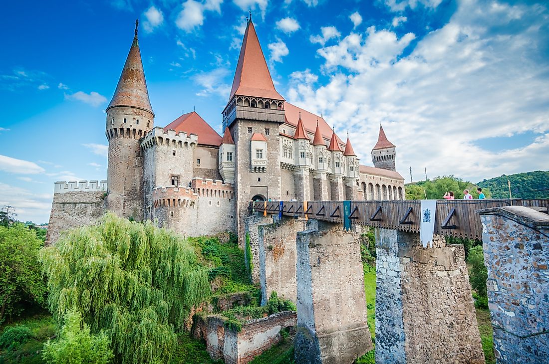 Corvin Castle in Romania. 