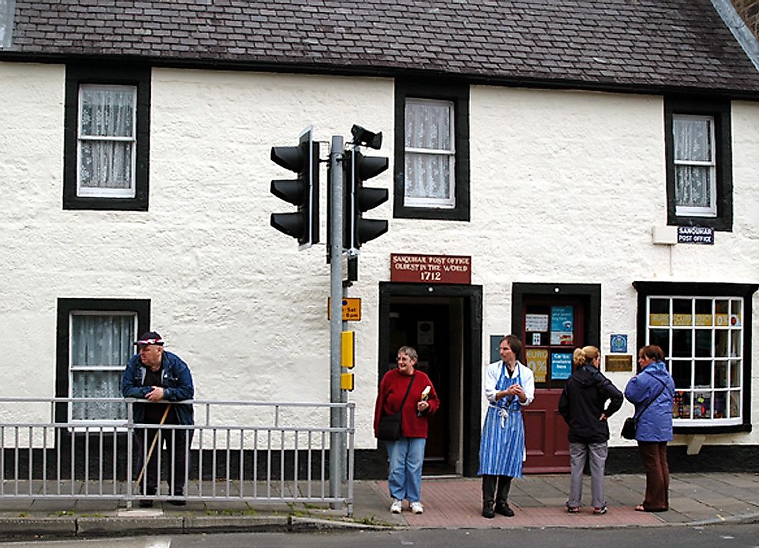 The world's oldest post office in the United Kingdom.