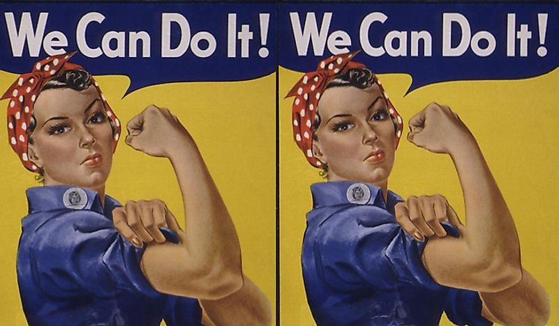 "Rosie the Riveter" poster. 