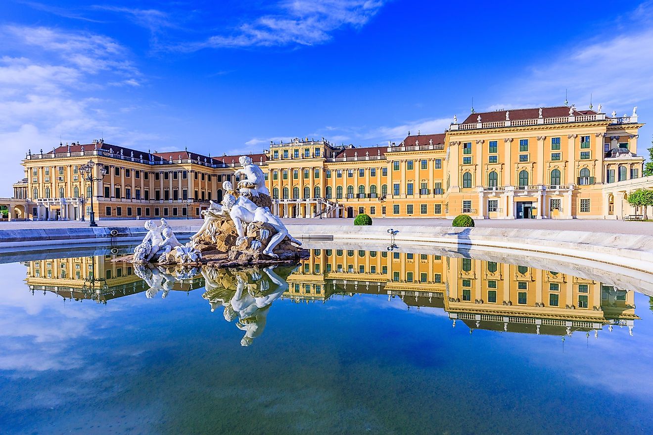 Schonbrunn Palace, the residence of the Hapsburg rulers by SCStock via Shutterstock.com