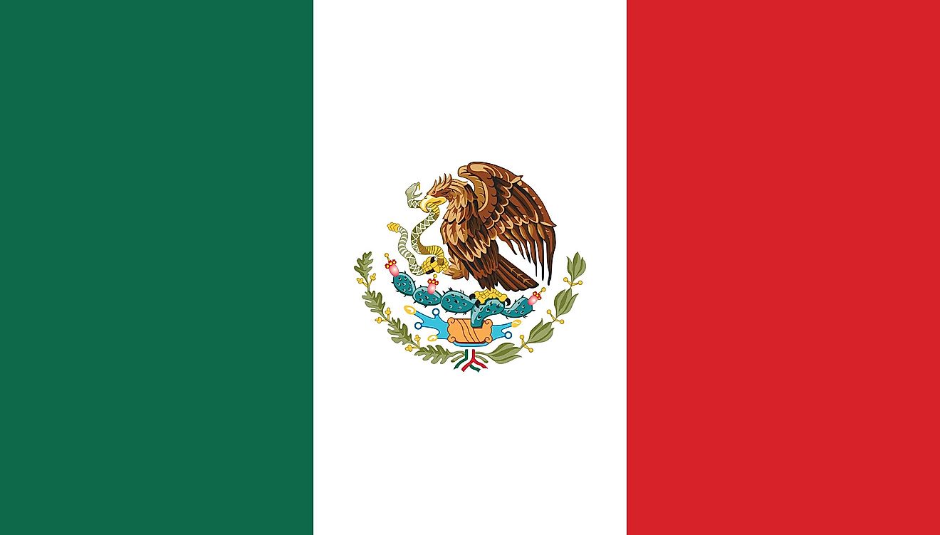 The flag of Mexico. 