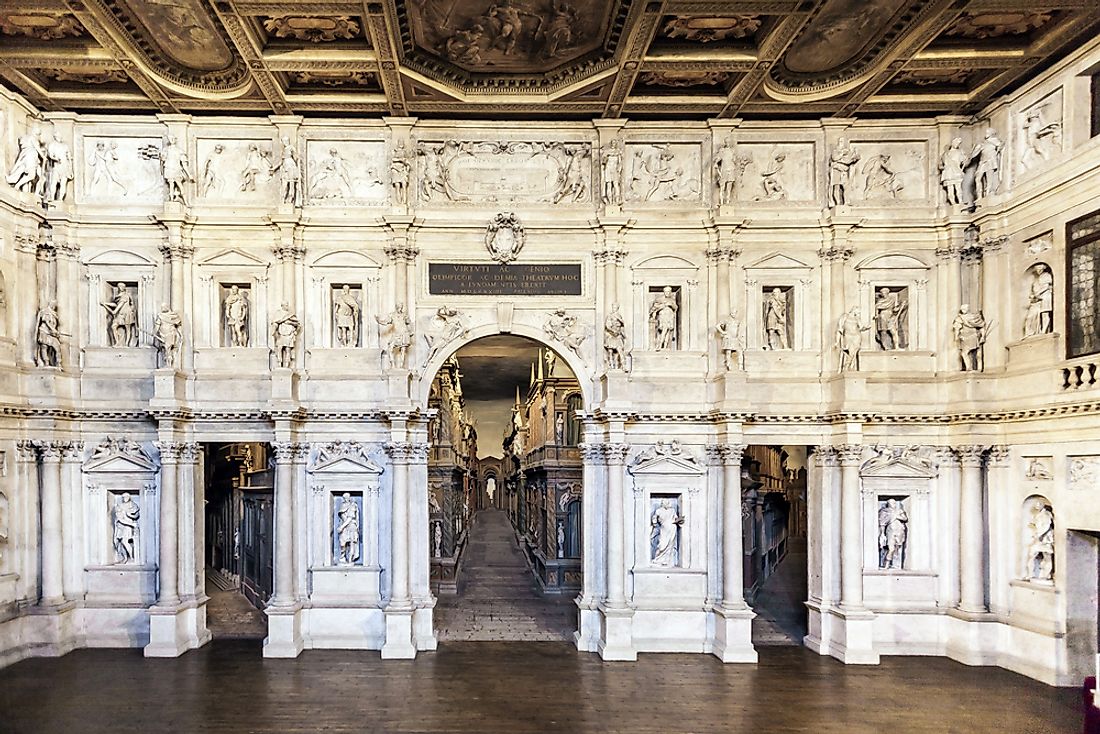 The Teatro Olimpico hosted its first performance in 1585. Editorial credit: travelview / Shutterstock.com