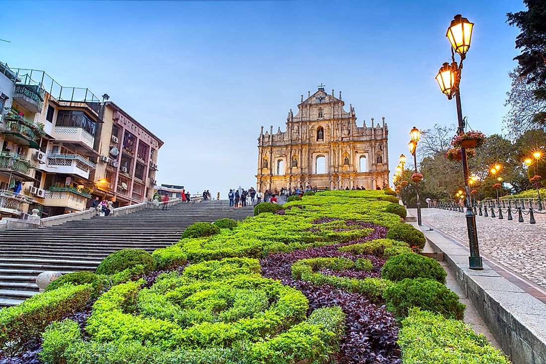 The ruins of St. Paul, Macao. 