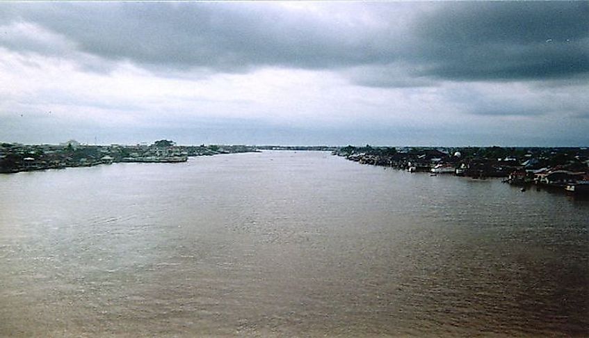 The Kapuas River, the longest rive in Indonesia