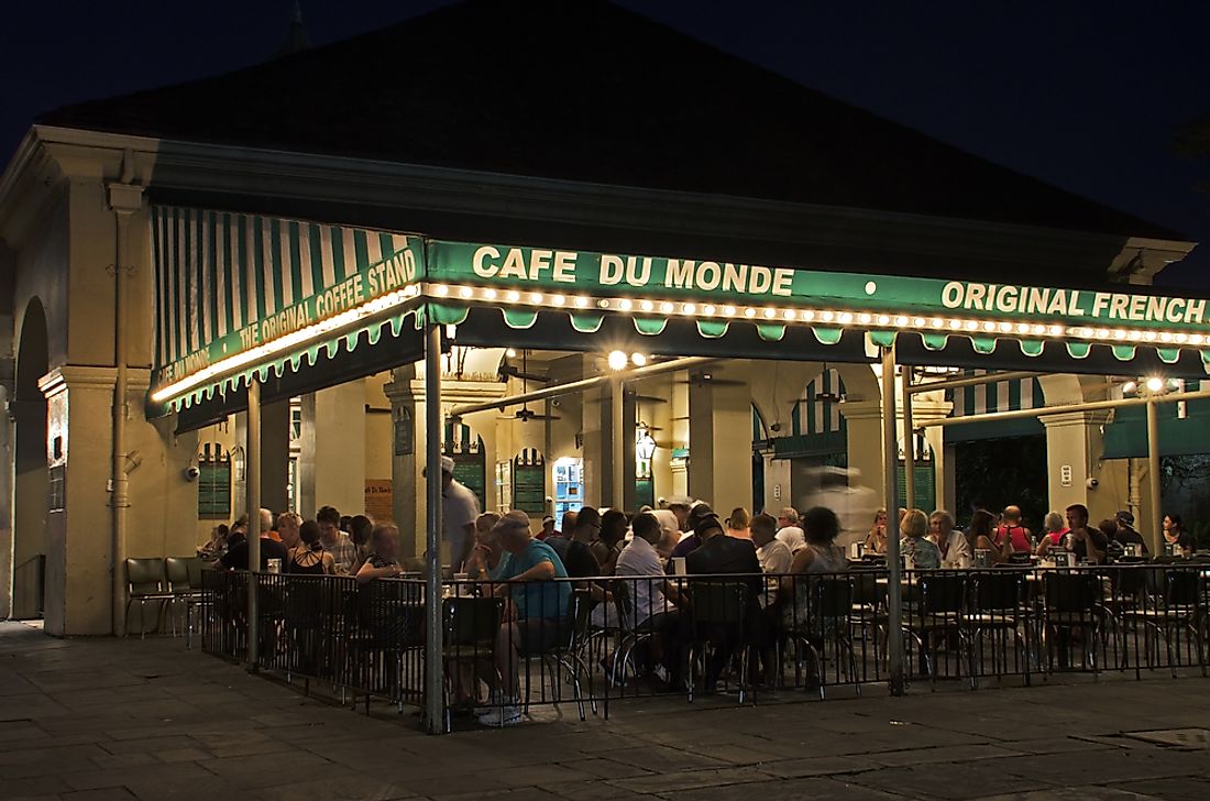 The famous "Cafe du Monde" in New Orleans. Photo credit: Andriy Blokhin / Shutterstock.com. 