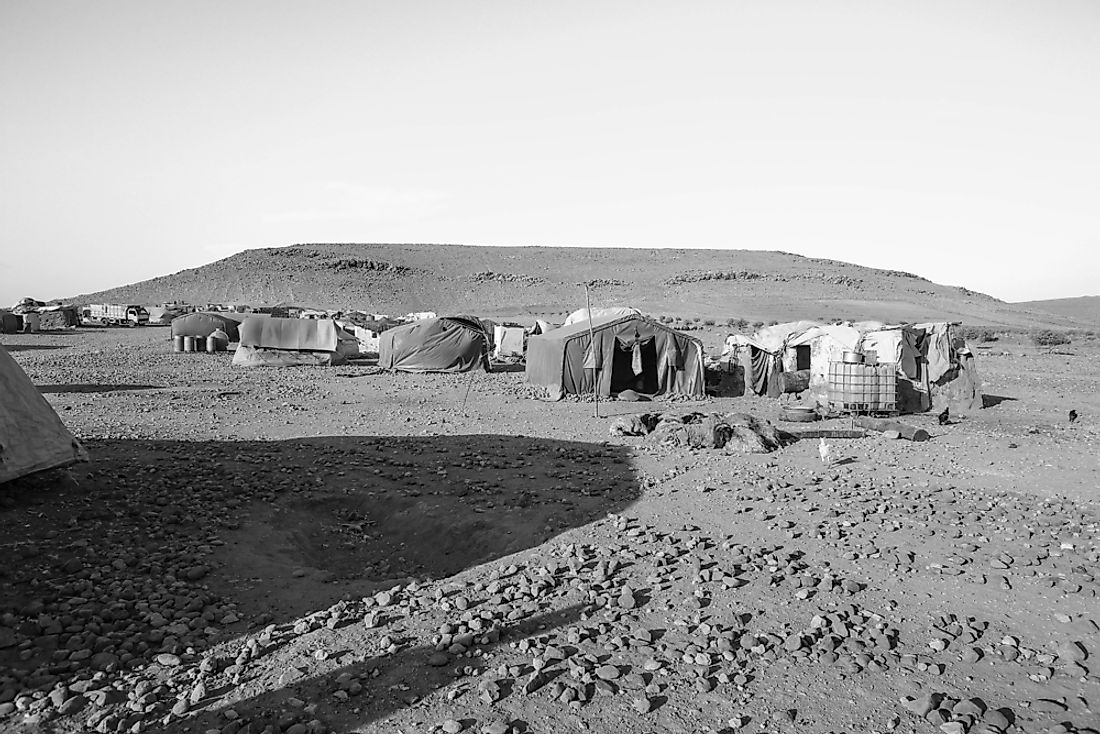 Refugee camps are often constructed in times of great crisis. 