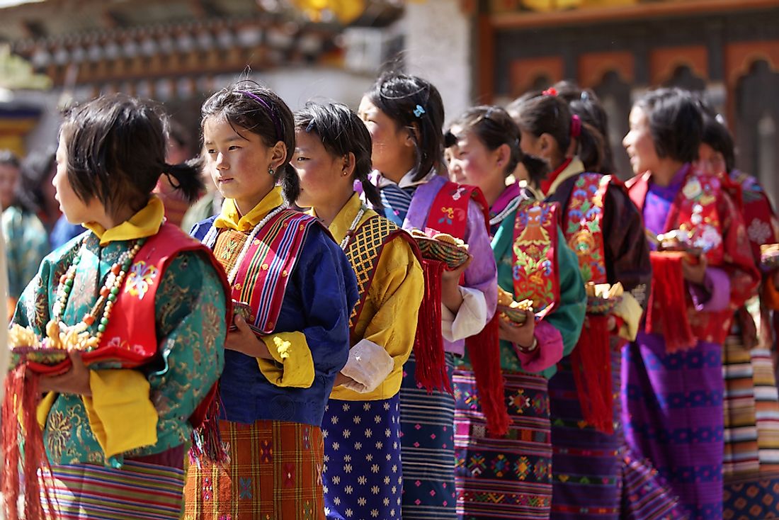 The festival of Ura Yakchoe in Bhutan. Editorial credit: Soumitra Pendse / Shutterstock.com. 