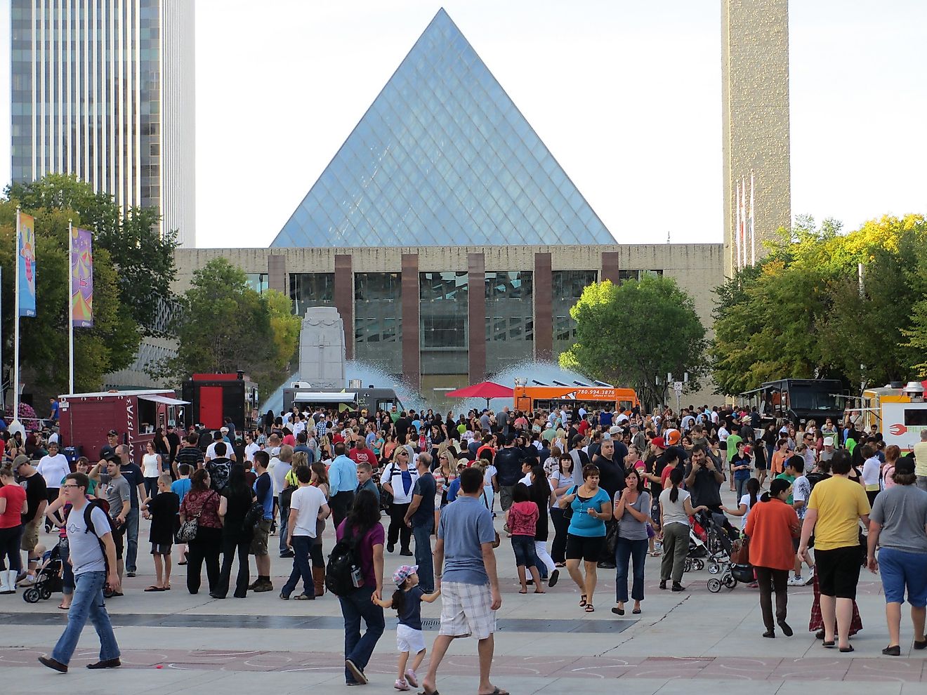 The bustling Churchill Square in Edmonton. Image credit: Mack Male/Flickr.com