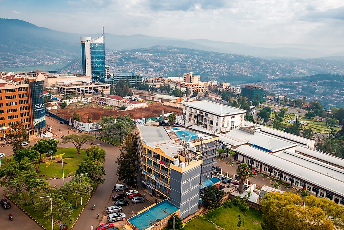 Kigali, Rwanda's capital and largest city. Editorial credit: Jennifer Sophie / Shutterstock.com.