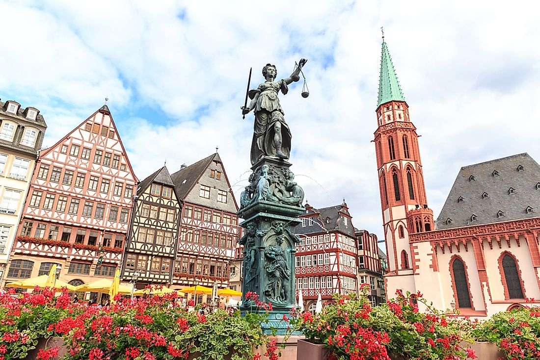 Frankfurt has one of the highest GDPs in all of Germany. 