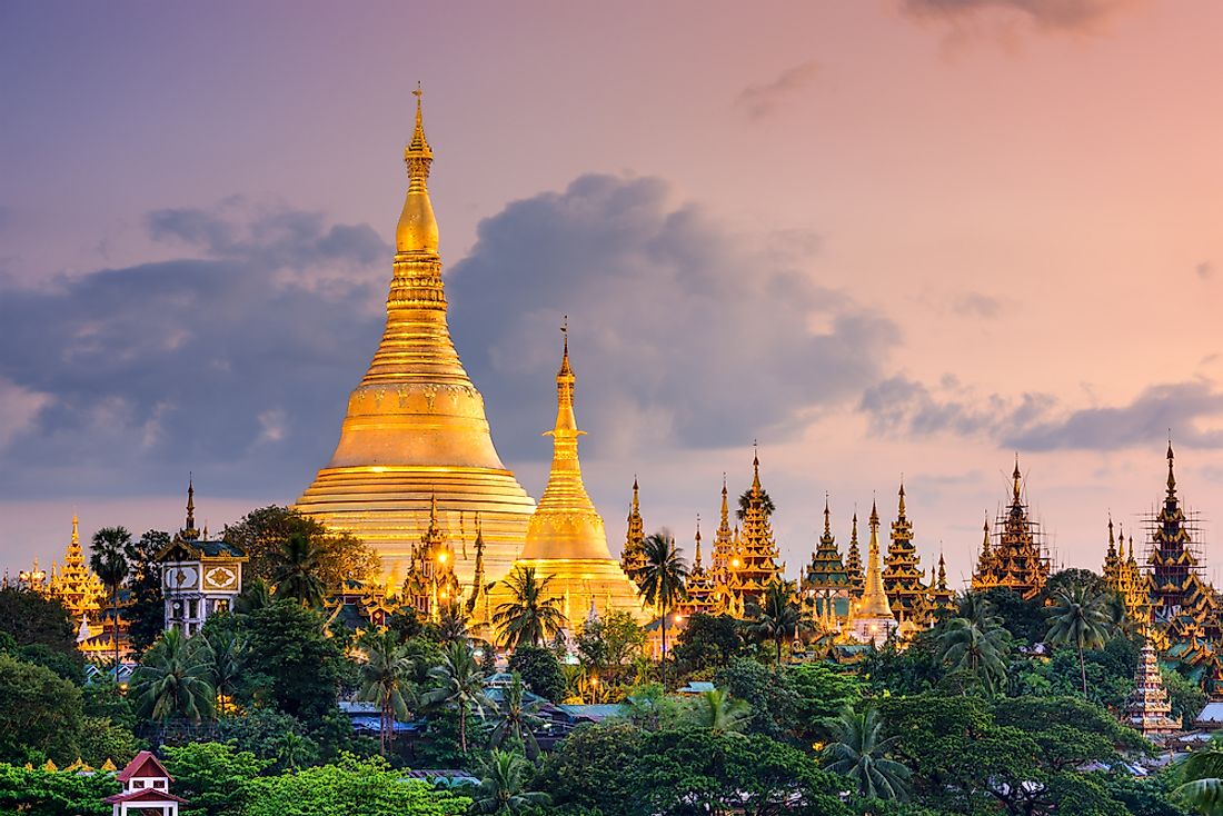 Shwedagon Pagoda, Myanmar. 