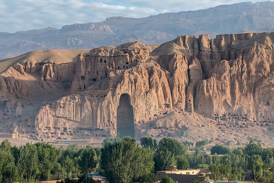 The Buddha is Bamiyan as it stands today. 