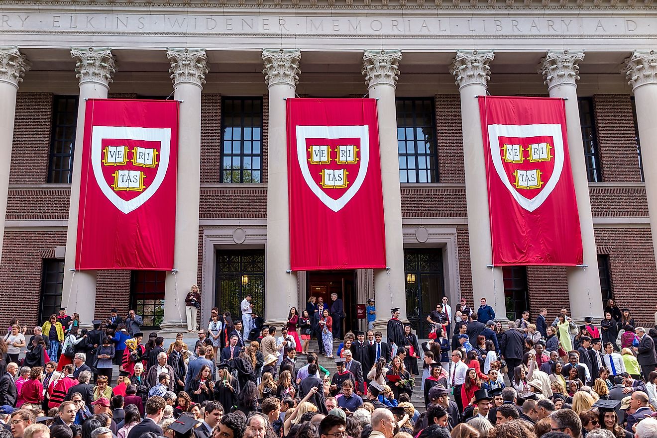 Students of Harvard University gather for their graduation ceremonies on Commencement Day on May 29, 2014 in Cambridge, MA. Image credit: f11photo/Shutterstock.com