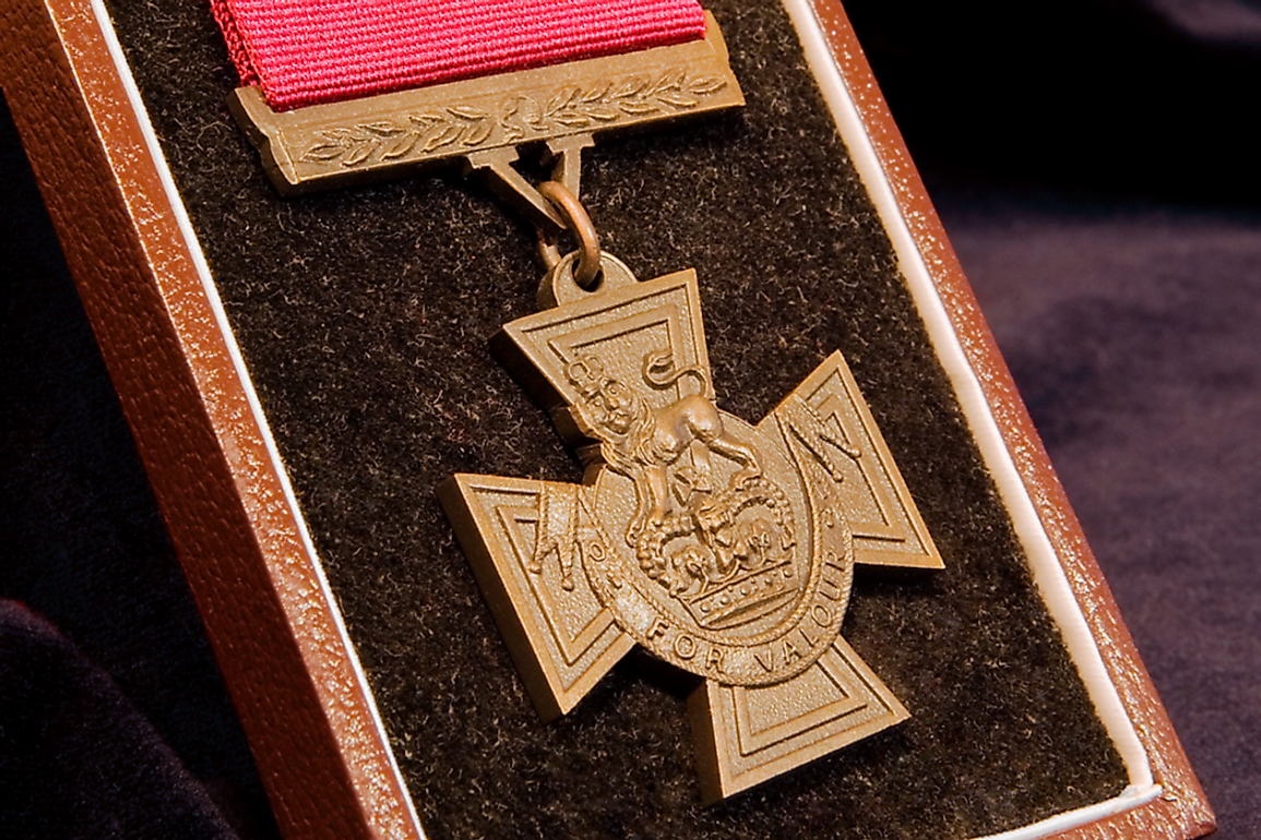 The Victoria Cross has been issued about 1,358 times to 1,355 individuals.