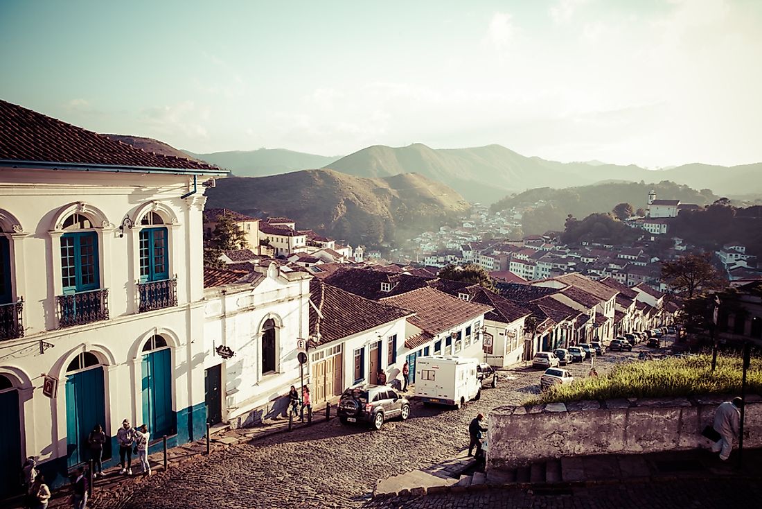 The historic town of Ouro Preto is one of Brazil's most beautiful. 