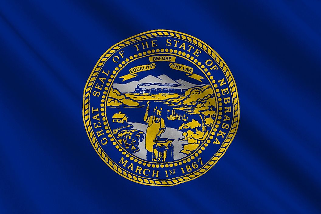 The state flag of Nebraska.