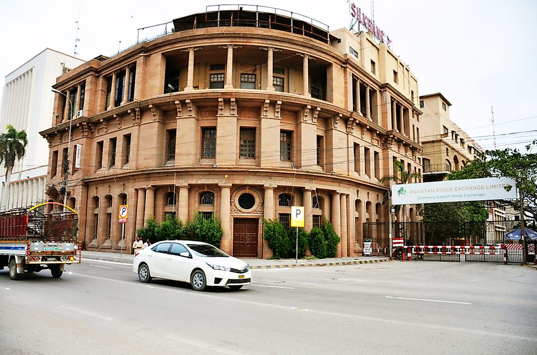 A street in Karachi, the financial capital of Pakistan. Editorial credit: APICE CREATIVE / Shutterstock.com. 