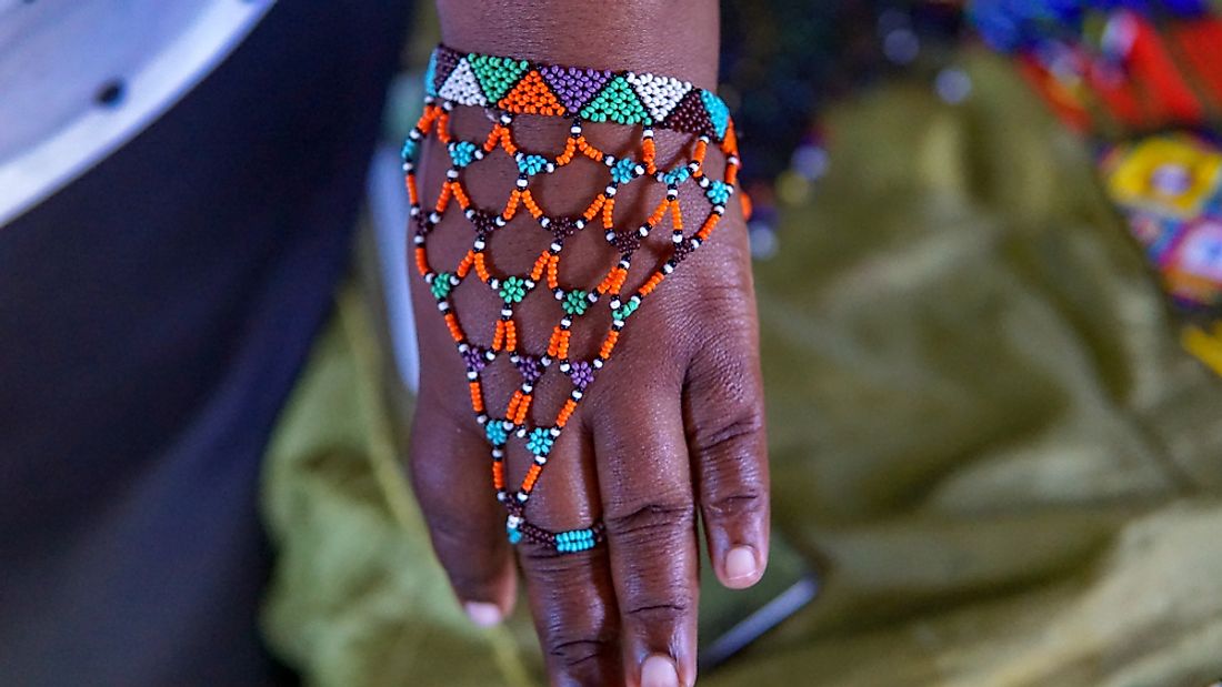 Traditional Zulu jewelry. 